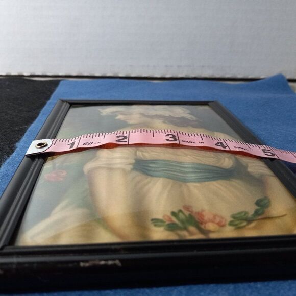 Girl with Blue Sash Concave Vintage Picture - Picture 6 of 6